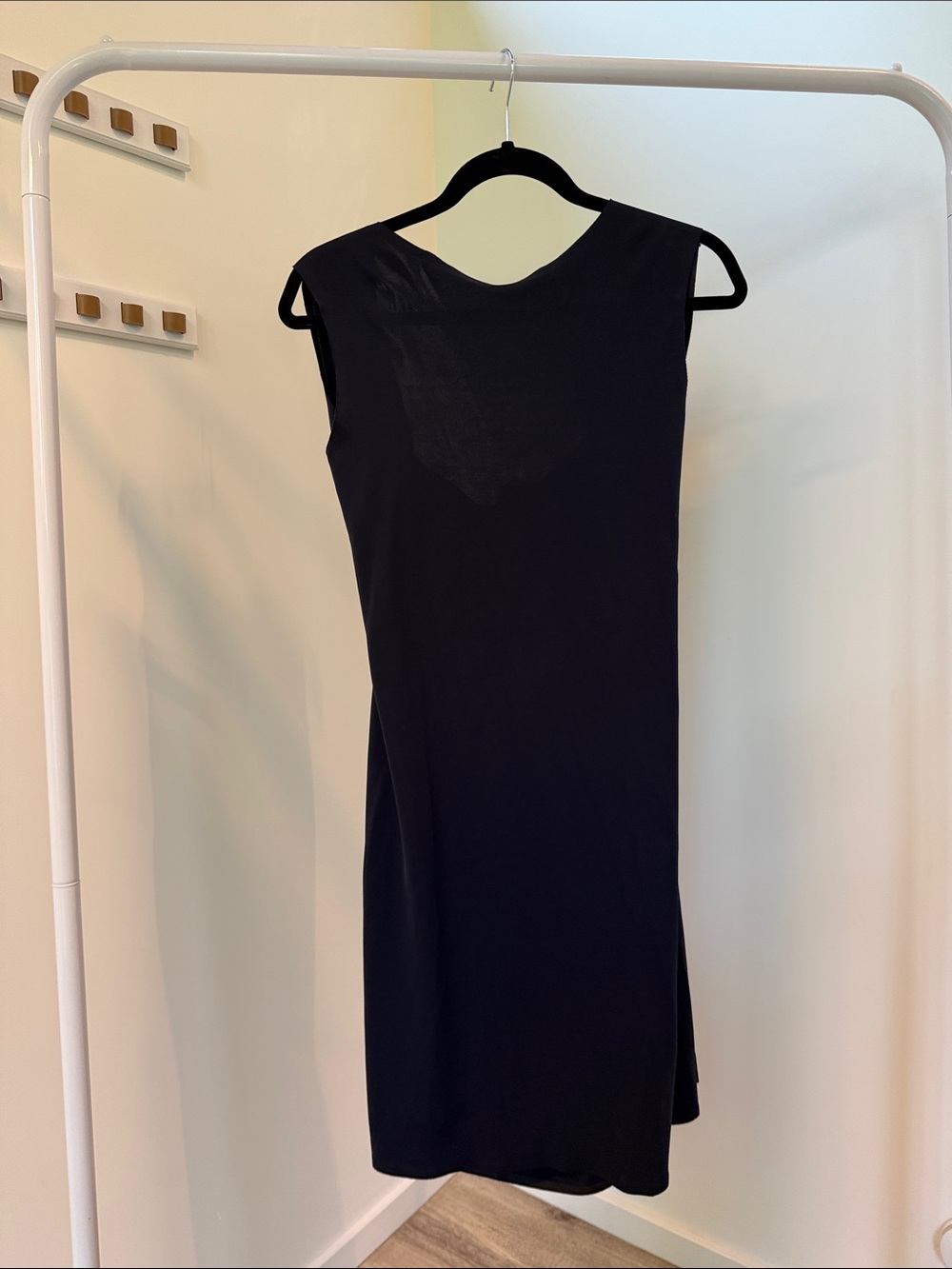 COS Sleek Navy Midi Sheath Dress - Timeless Minimalist Style